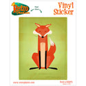 Crooked Fox Wild Animal Vinyl Sticker
