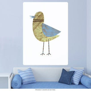 Ring-Necked Blue-winged Celery Bird Wall Decal