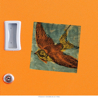 Bird Collage Rustic Sparrow Vinyl Sticker