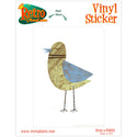 Ring-Necked Blue-winged Celery Bird Vinyl Sticker