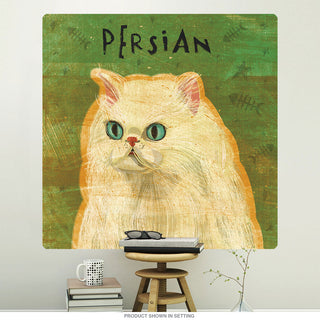 Persian Pet Cat Rustic Wall Decal