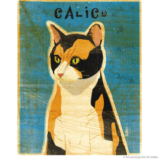 Calico Pet Cat Rustic Wall Decal