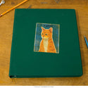 Tabby Orange Cat Rustic Vinyl Sticker