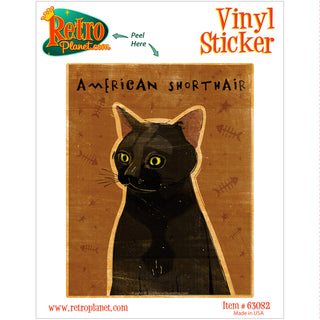 American Shorthair Cat Vinyl Sticker