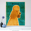 Apricot Poodle Pet Dog Wall Decal