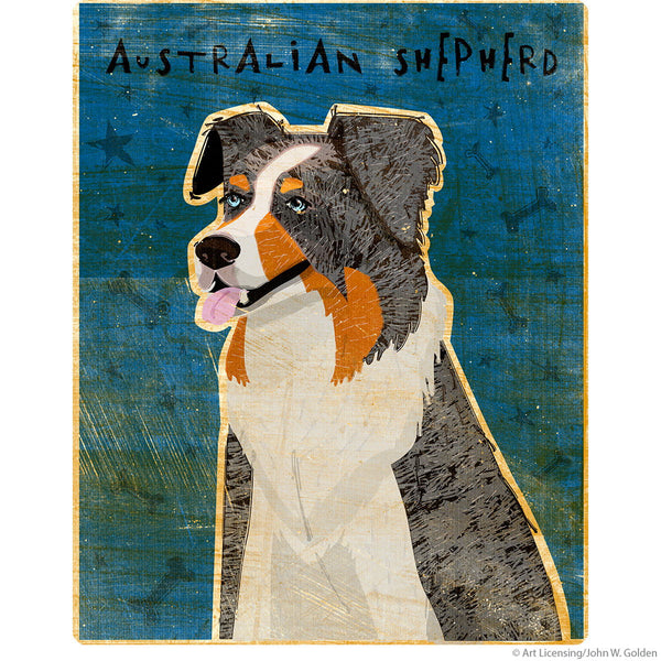 Australian Shepherd Blue Merle Dog Wall Decal