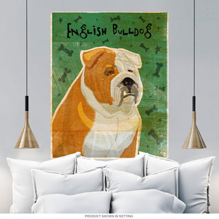 English Bulldog Tan And White Dog Wall Decal