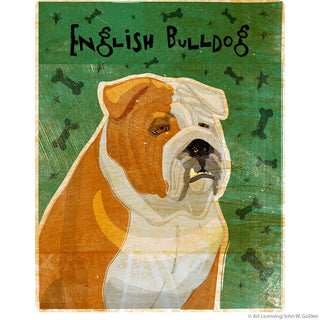 English Bulldog Tan And White Dog Wall Decal