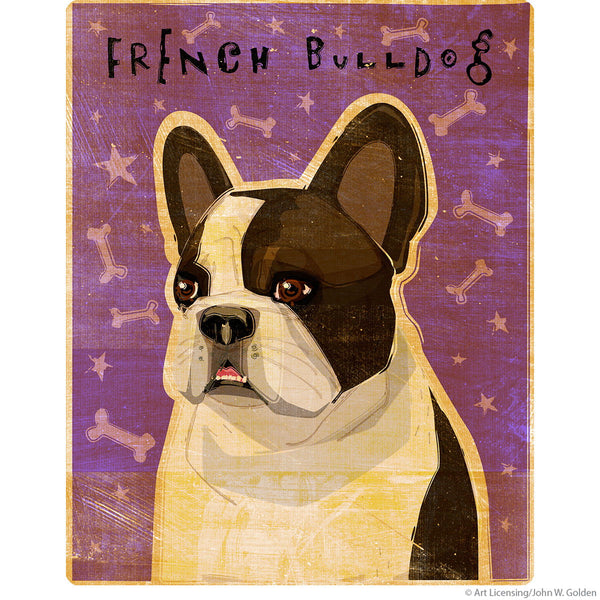 French Bulldog Whiten Brindle Dog Wall Decal