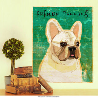 French Bulldog White Pet Dog Wall Decal