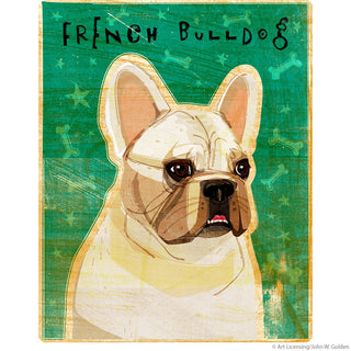 French Bulldog White Pet Dog Wall Decal