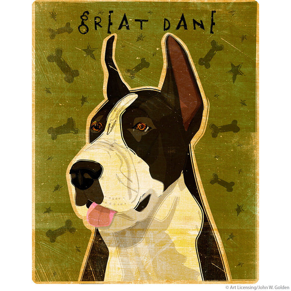 Black Great Dane Pet Dog Wall Decal