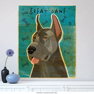 Great Dane Blue Pet Dog Wall Decal