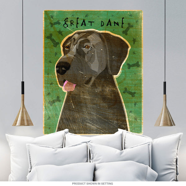 Great Dane Blue Uncropped Dog Wall Decal