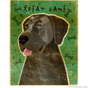 Great Dane Blue Uncropped Dog Wall Decal