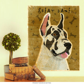 Harlequin Great Dane Pet Dog Wall Decal