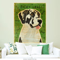 Harlequin Great Dane Uncropped Ears Dog Wall Decal
