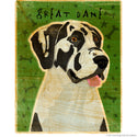 Harlequin Great Dane Uncropped Ears Dog Wall Decal