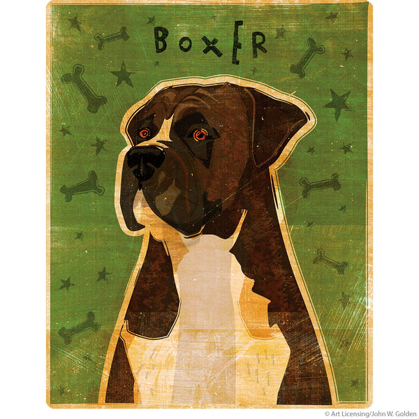 Boxer Brindle Pet Dog Wall Decal