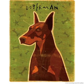 Doberman Red Pet Dog Wall Decal