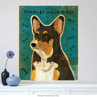 Pembroke Welsh Corgi Tri-Color Dog Wall Decal