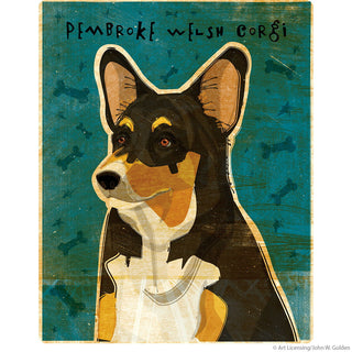 Pembroke Welsh Corgi Tri-Color Dog Wall Decal