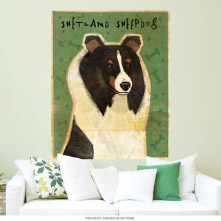 Shetland Sheepdog Tri-Color Dog Wall Decal