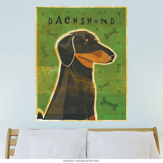 Dachshund Black Tan Pet Dog Wall Decal