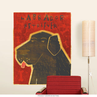 Black Labrador Retriever Dog Wall Decal