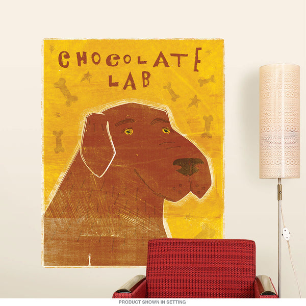 Chocolate Labrador Pet Dog Wall Decal
