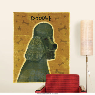 Poodle Black Little Pet Dog Wall Decal