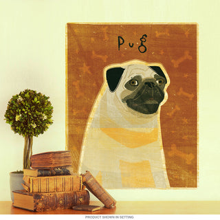 Pug Tan Little Pet Dog Wall Decal