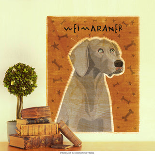 Weimaraner Orange Pet Dog Wall Decal