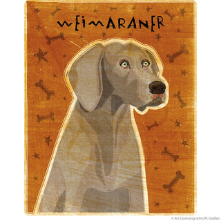 Weimaraner Orange Pet Dog Wall Decal