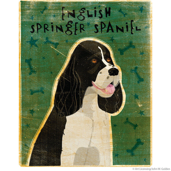 English Springer Spaniel Black Dog Wall Decal