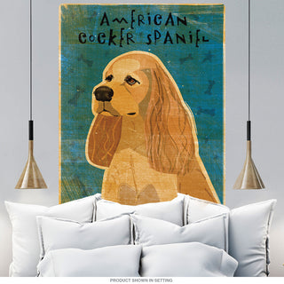 American Cocker Spaniel Buff Dog Wall Decal