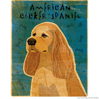 American Cocker Spaniel Buff Dog Wall Decal