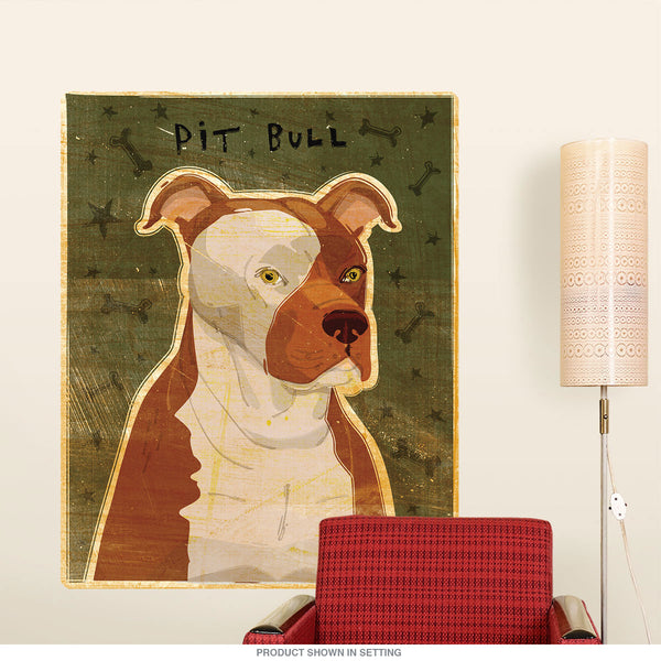 Pit Bull Beige Pet Dog Wall Decal