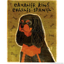 Cavalier King Charles Black Tan Dog Wall Decal