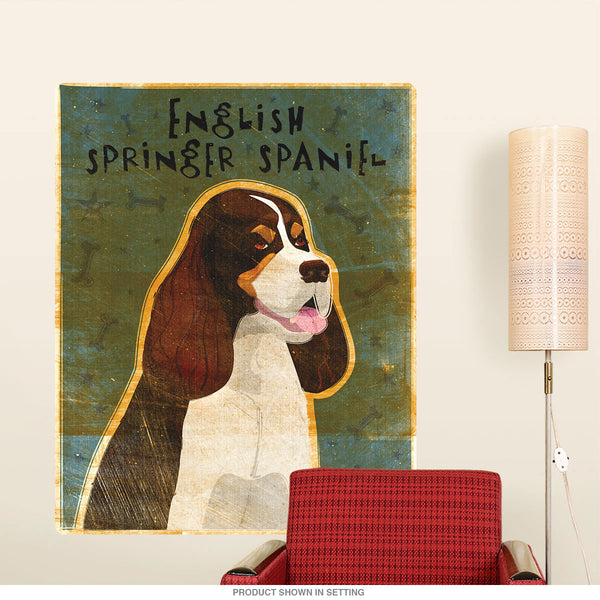 English Springer Spaniel Tri-Color Dog Wall Decal