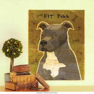 Pit Bull Grey Pet Dog Wall Decal