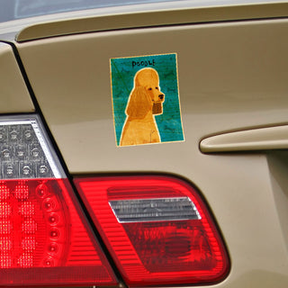 Apricot Poodle Dog Vinyl Sticker