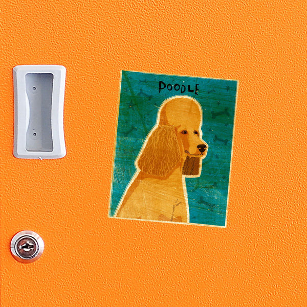 Apricot Poodle Dog Vinyl Sticker