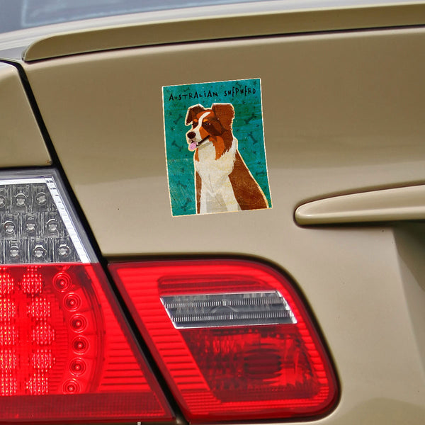 Australian Shepherd Red Dog Vinyl Sticker