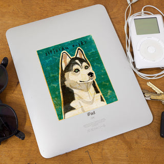 Siberian Husky Dog Vinyl Sticker