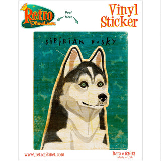 Siberian Husky Dog Vinyl Sticker