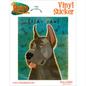 Great Dane Blue Dog Vinyl Sticker
