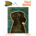 Great Dane Black Uncropped Dog Vinyl Sticker