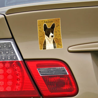 Basenji Black Dog Vinyl Sticker