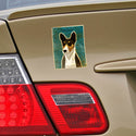 Basenji Tri-Color Dog Vinyl Sticker
